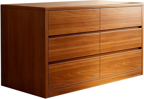 6-Drawer Storage Cabinet 🏠 Elegant Rosewood Organizer for Home Essentials, Bedroom, Living Room & Office