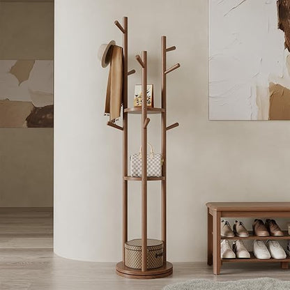 Freestanding Entryway Coat Rack 🧥 Stylish Modern Home Organizer for Bags & Hats