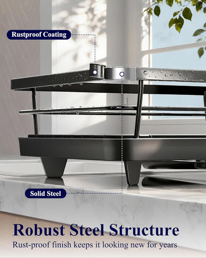 Space-Saving Kitchen Rack 🥄 Stainless Steel Counter Organizer for Pantry, Utensils & Accessories