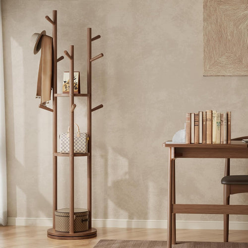 Freestanding Entryway Coat Rack 🧥 Stylish Modern Home Organizer for Bags & Hats