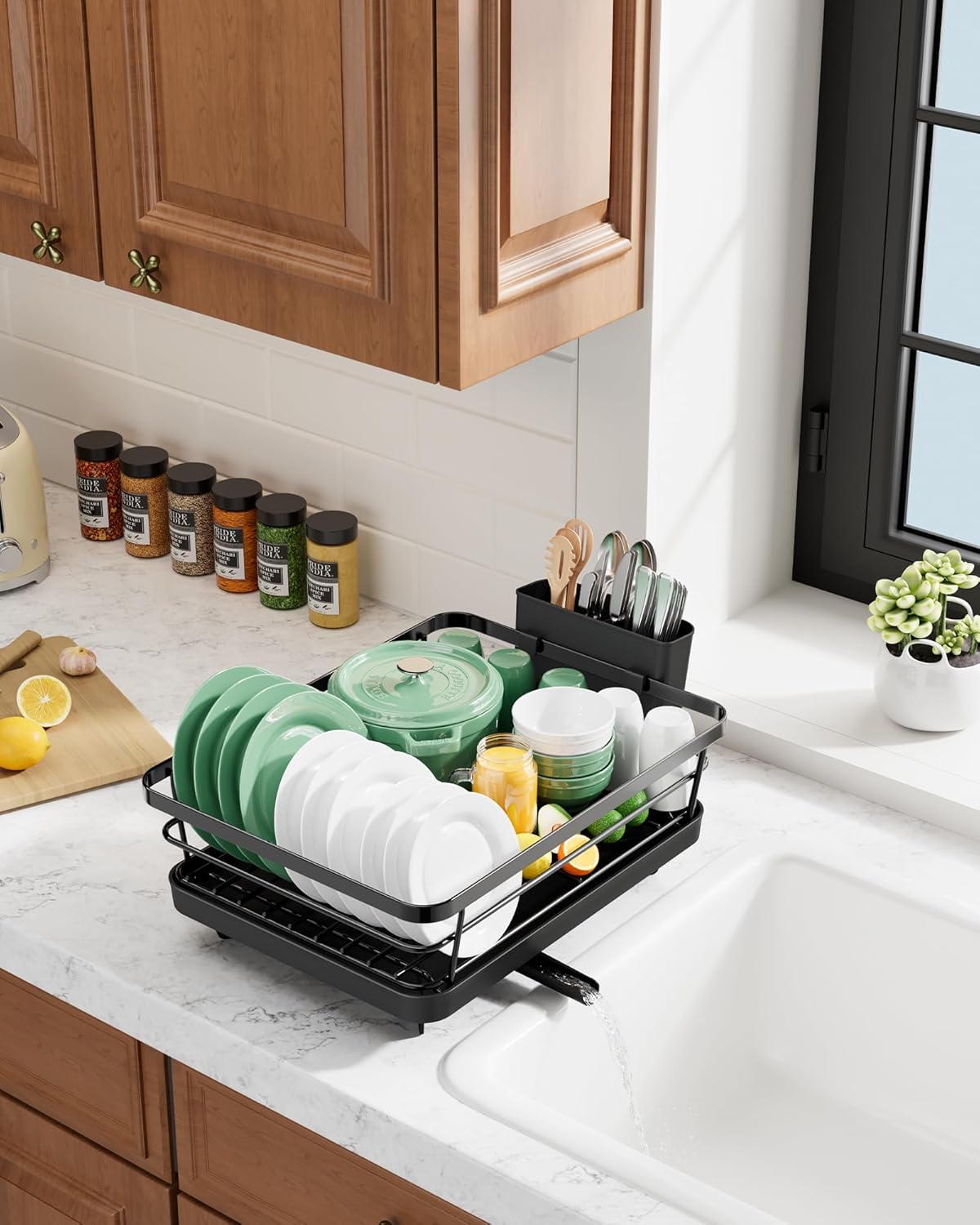 Space-Saving Kitchen Rack 🥄 Stainless Steel Counter Organizer for Pantry, Utensils & Accessories
