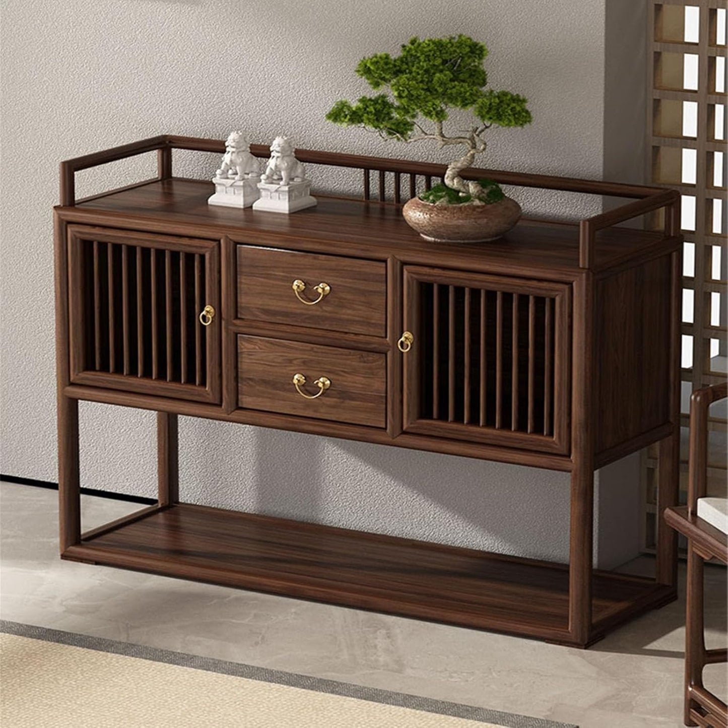 Buffet Cabinet Sideboard 🏠 Modern Chinese-Style Storage for Kitchen, TV Console & Dining Room