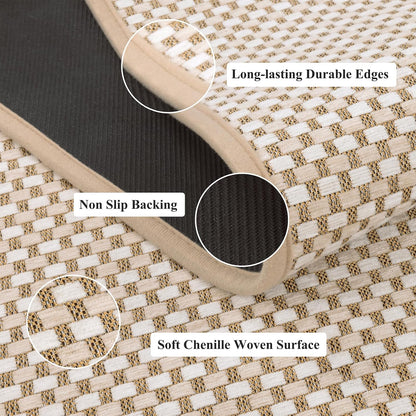 Washable Cushioned Runner Rug 🏡 Non-Slip Durable Floor Mat for Hallways, Kitchens & Entryways