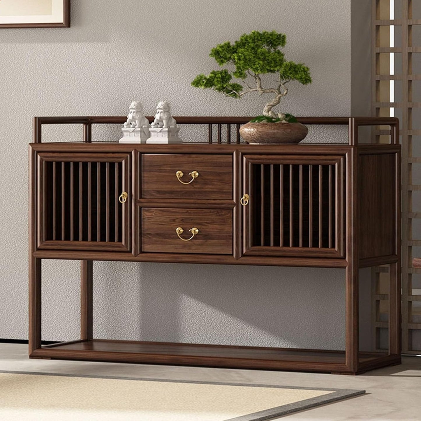 Buffet Cabinet Sideboard 🏠 Modern Chinese-Style Storage for Kitchen, TV Console & Dining Room