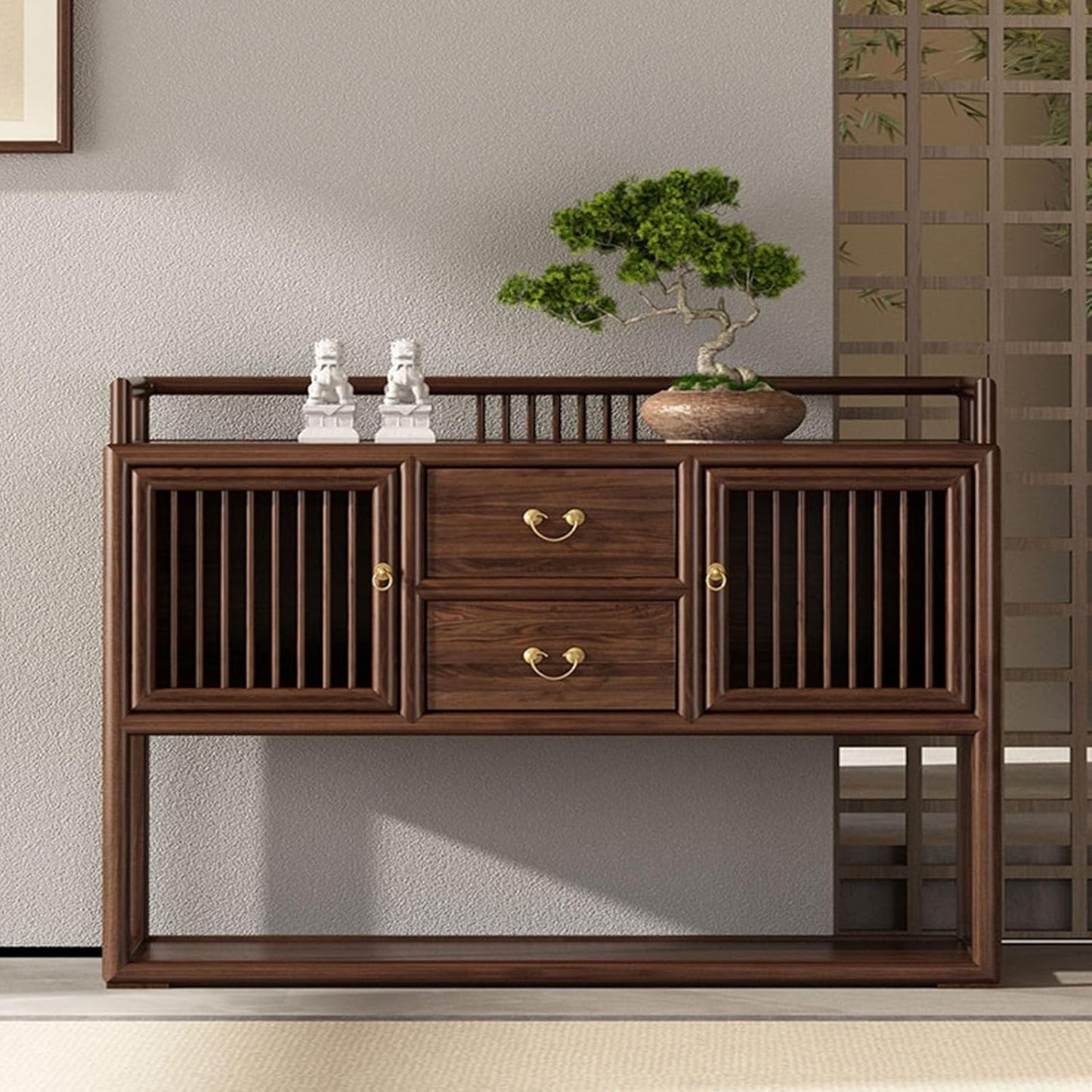 Buffet Cabinet Sideboard 🏠 Modern Chinese-Style Storage for Kitchen, TV Console & Dining Room