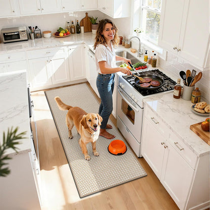 Washable Cushioned Runner Rug 🏡 Non-Slip Durable Floor Mat for Hallways, Kitchens & Entryways