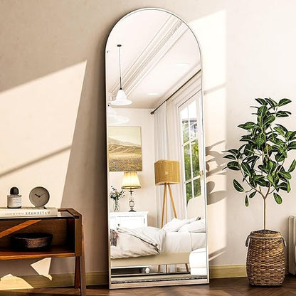 64" Arched Full-Length Mirror 🪞 Modern Freestanding & Wall-Mount Home Decor