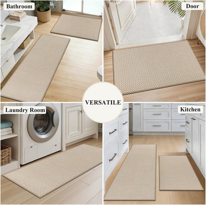 Washable Cushioned Runner Rug 🏡 Non-Slip Durable Floor Mat for Hallways, Kitchens & Entryways