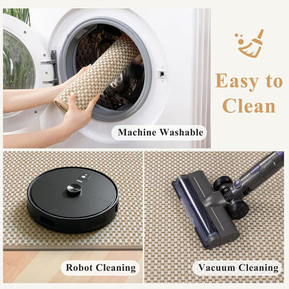 Washable Cushioned Runner Rug 🏡 Non-Slip Durable Floor Mat for Hallways, Kitchens & Entryways