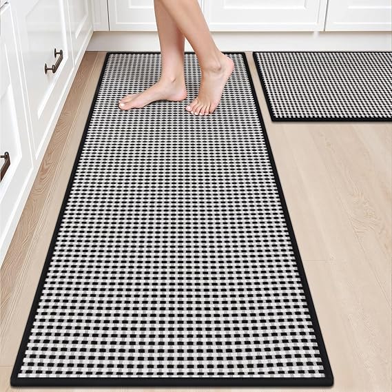 Washable Cushioned Runner Rug 🏡 Non-Slip Durable Floor Mat for Hallways, Kitchens & Entryways