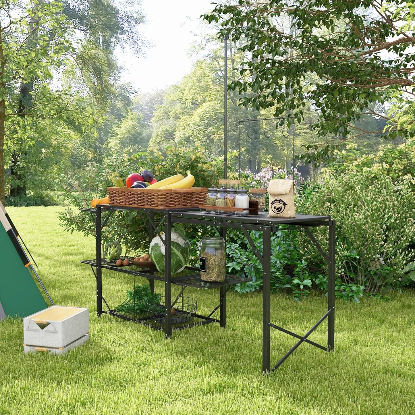 Folding Portable Camping Table 🏕️ Adjustable Outdoor Travel Table for Hiking, Picnic & Adventure
